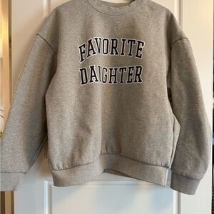 Favorite Daughter Light Gray Sweatshirt